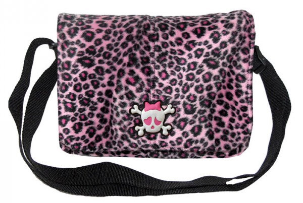 BOLSO LEOPARDO ROSA CON CALAVERA